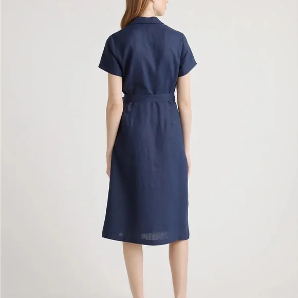 Quince 100% European Linen Button Front Dress - Picture 7 of 10